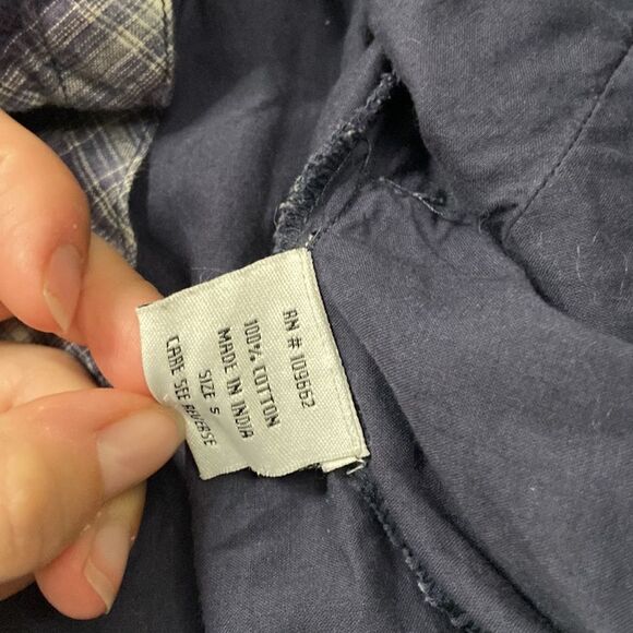 Vintage Tulip Plaid Pleated Button Up size Small - Picture 7 of 9